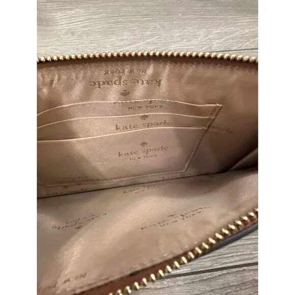 Kate Spade Lucy Pebbled Leather Medium L-zip Wristlet Wallet NWT - Picture 5 of 10